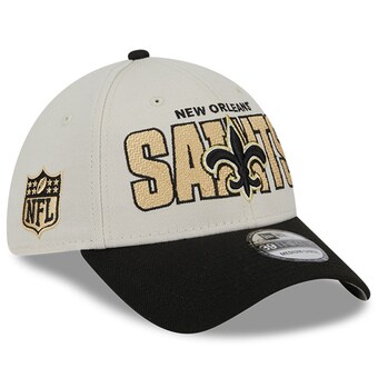 Men's New Orleans Saints New Era Stone/Black 2023 NFL Draft 39THIRTY Flex Hat