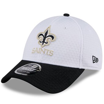 Men's New Orleans Saints New Era White/Black 2024 NFL Training Camp 9FORTY Adjustable Hat