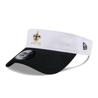 Men's New Orleans Saints New Era White/Black 2024 NFL Training Camp Adjustable Visor