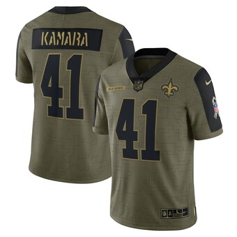 Men's Nike Alvin Kamara Olive New Orleans Saints Salute To Service Limited Player Jersey