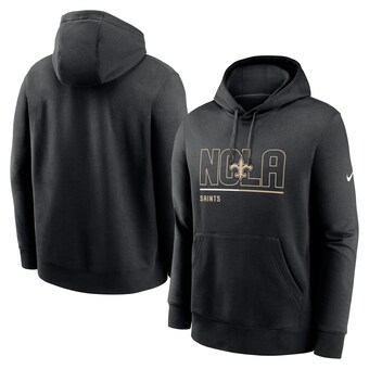 Men's New Orleans Saints Nike Black City Code Club Fleece Pullover Hoodie