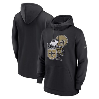 Men's New Orleans Saints Nike Black Classic Pullover Hoodie