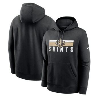 Men's New Orleans Saints Nike Black Club Fleece Pullover Hoodie