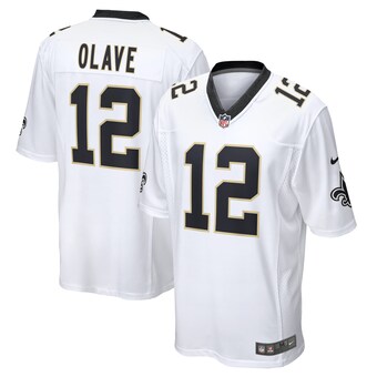 Men's Nike Chris Olave White New Orleans Saints Game Player Jersey
