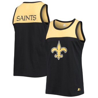 Men's New Orleans Saints Starter Black/Gold Team Touchdown Fashion Tank Top