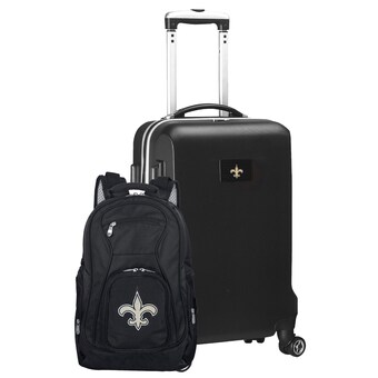 New Orleans Saints MOJO Black 2-Piece Backpack & Carry-On Set