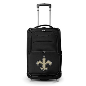 New Orleans Saints MOJO Black 21" Softside Rolling Carry-On Suitcase