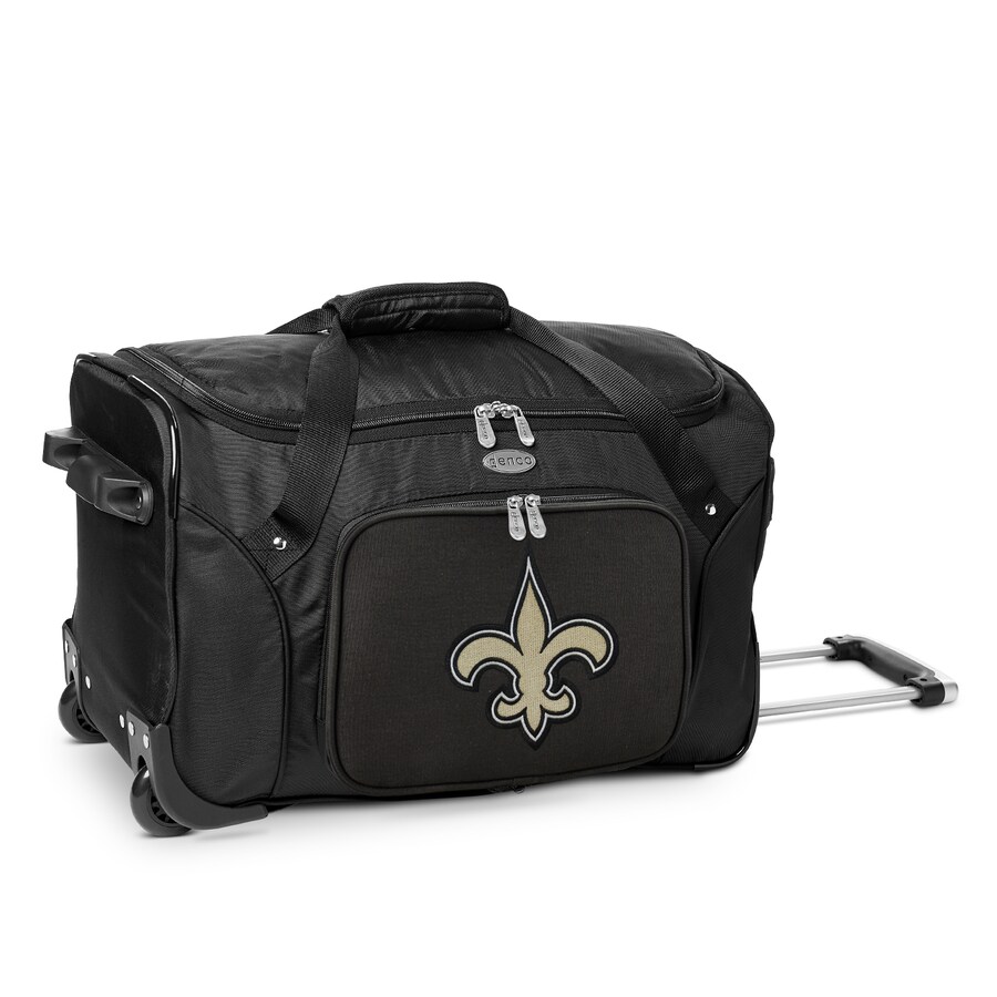 New Orleans Saints MOJO Black 22" 2-Wheeled Duffel Bag