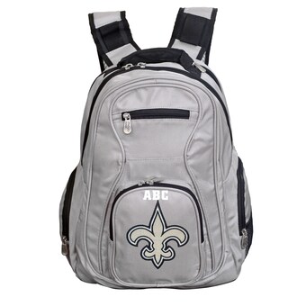 MOJO Gray New Orleans Saints Personalized Premium Laptop Backpack