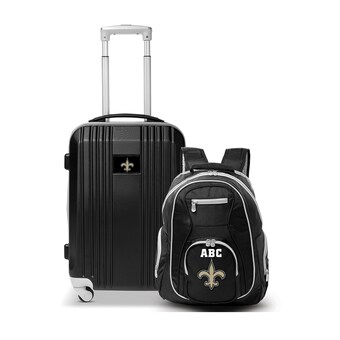 MOJO New Orleans Saints Personalized Premium 2-Piece Backpack & Carry-On Set