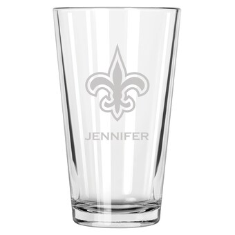 New Orleans Saints 16oz. Personalized Etched Pint Glass