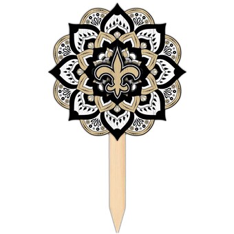 New Orleans Saints 18'' x 12'' Mandala Yard Stake