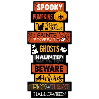 New Orleans Saints 24'' Halloween Celebration Stack Sign