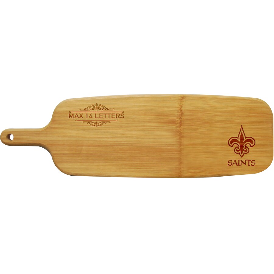 New Orleans Saints Personalized Bamboo Paddle Serving Board