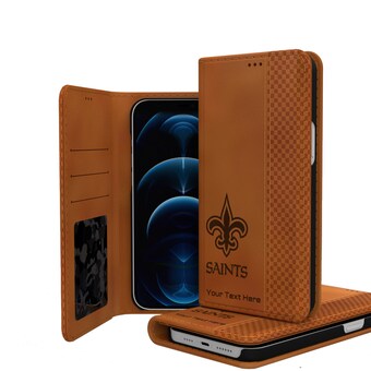 New Orleans Saints Personalized Burn Design iPhone Folio Case