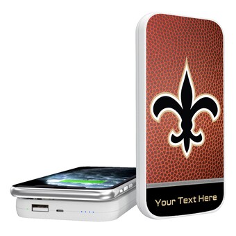 New Orleans Saints Personalized Football Design 5000 mAh Wireless Powerbank