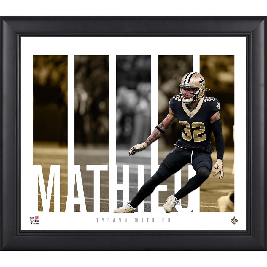 Tyrann Mathieu New Orleans Saints Framed 15" x 17" Player Panel Collage