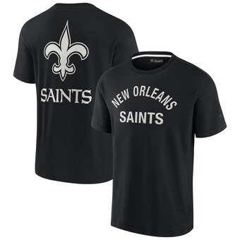 Unisex New Orleans Saints Fanatics Black Elements Super Soft Short Sleeve T-Shirt