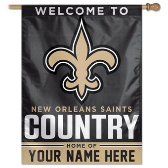 New Orleans Saints WinCraft Personalized 27'' x 37'' Single-Sided Vertical Banner