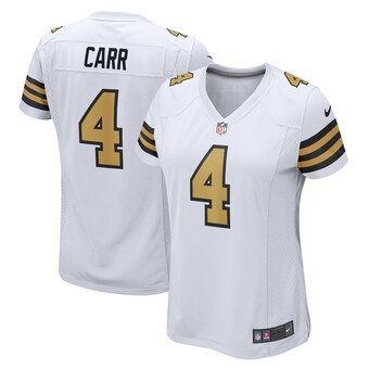 Women's Nike Derek Carr  White New Orleans Saints Alternate Game Jersey