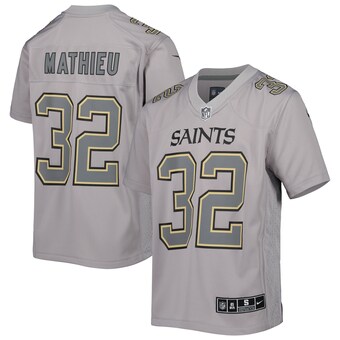 Youth Nike Tyrann Mathieu Gray New Orleans Saints Atmosphere Game Jersey