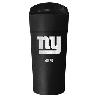 New York Giants Black 24oz. Personalized Stealth Travel Tumbler