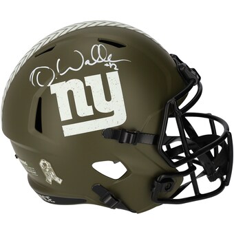 Darren Waller New York Giants Fanatics Authentic Autographed Riddell 2022 Salute to Service Speed Replica Helmet