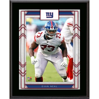 Framed New York Giants Evan Neal Fanatics Authentic 10.5" x 13" Sublimated Player Plaque