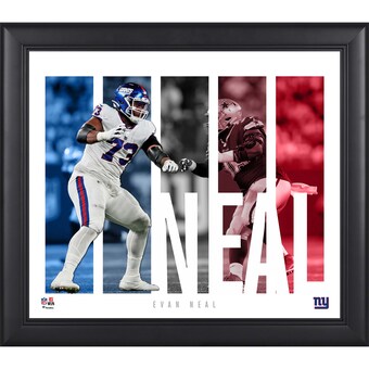 New York Giants Evan Neal Fanatics Authentic Framed 15" x 17" Player Panel Collage