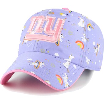 Girls Preschool New York Giants '47 Lavender Unicorn Clean Up Adjustable Hat