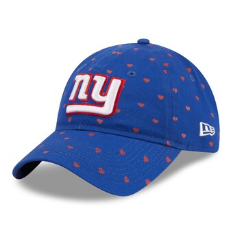 Girls Preschool New York Giants New Era Royal Hearts 9TWENTY Adjustable Hat
