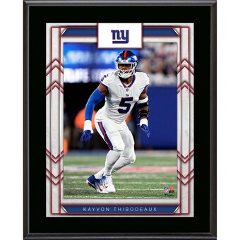 Framed New York Giants Kayvon Thibodeaux Fanatics Authentic 10.5" x 13" Sublimated Player Plaque