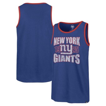 Men's New York Giants '47 Royal Upload Franklin Tank Top