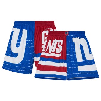 Men's New York Giants Mitchell & Ness Royal Jumbotron 3.0 Shorts