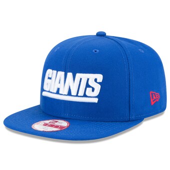 Men's New York Giants New Era Royal Wordmark Historic Logo Baycik 9FIFTY Snapback Adjustable Hat