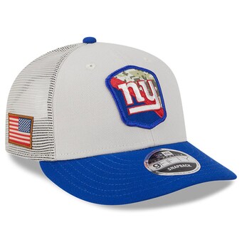 Men's New York Giants  New Era Stone/Royal 2023 Salute To Service Low Profile 9FIFTY Snapback Hat