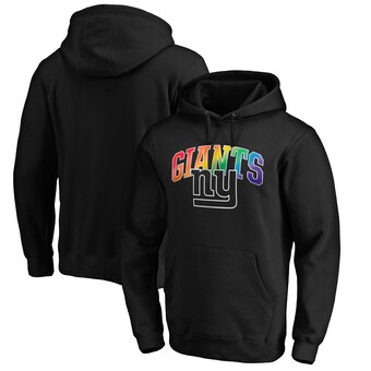 Men's NFL Pro Line Black New York Giants Pride Logo Pullover Hoodie