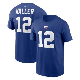 Men's New York Giants Darren Waller Nike Royal Player Name & Number T-Shirt