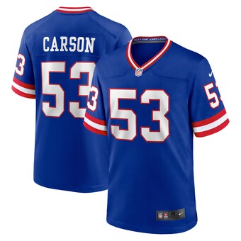 Men's Nike Harry Carson Royal New York Giants Classic Retired Player Game Jersey