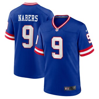 Men's Nike Malik Nabers Royal New York Giants 2nd Alternate 2024 NFL Draft Game Jersey