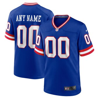 Men's Nike Royal New York Giants Classic Custom Game Jersey