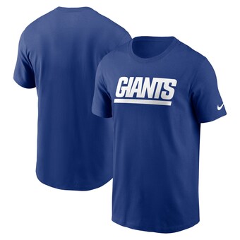 Men's New York Giants Nike Royal Primetime Wordmark Essential T-Shirt