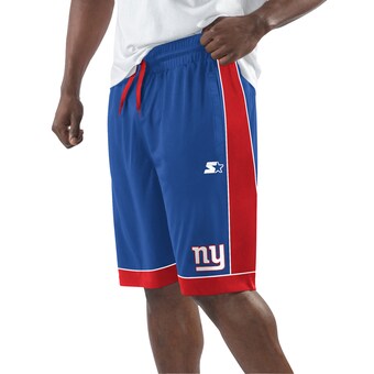 Men's New York Giants Starter Royal/Red Fan Favorite Fashion Shorts