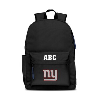 New York Giants MOJO Black Personalized Campus Laptop Backpack