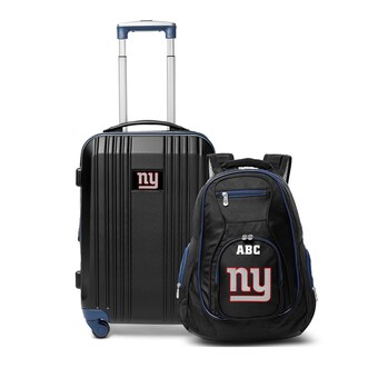 New York Giants MOJO Personalized Premium 2-Piece Backpack & Carry-On Set