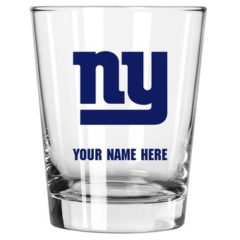 New York Giants 15oz. Personalized Double Old Fashioned Glass