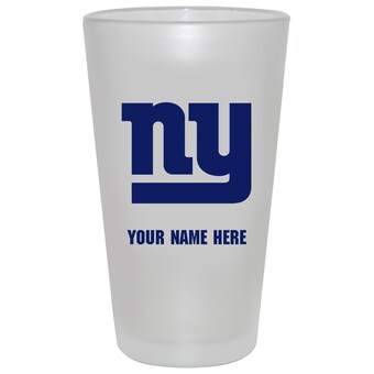 New York Giants 16oz. Frosted Personalized Pint Glass