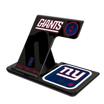 New York Giants Personalized 3-in-1 Charging Station