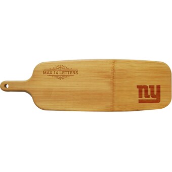 New York Giants Personalized Bamboo Paddle Serving Board