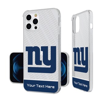 New York Giants Personalized Endzone Plus Design iPhone Clear Case